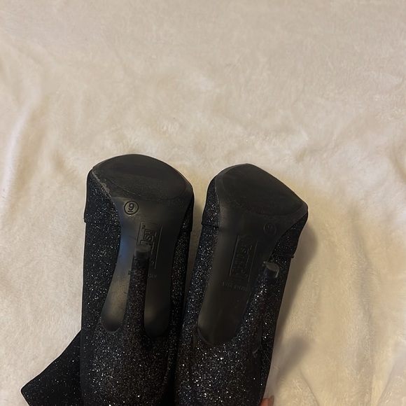LIKE NEW Sparkly Heeled Booties - Picture 4 of 4